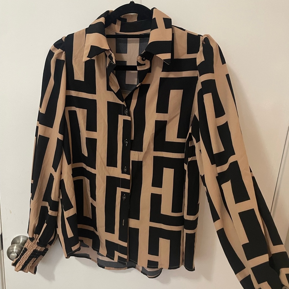 Shein Black/Brown Woman’s Blouse